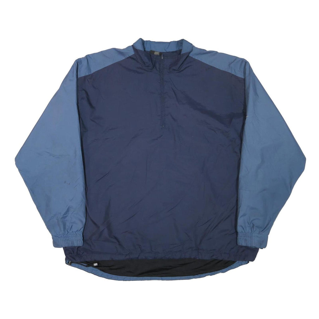 NIKE Mens Blue & Navy Sports Zip Jacket XL Polyester Blend Plain Lightweight