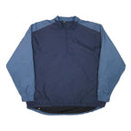 NIKE Mens Blue & Navy Sports Zip Jacket XL Polyester Blend Plain Lightweight