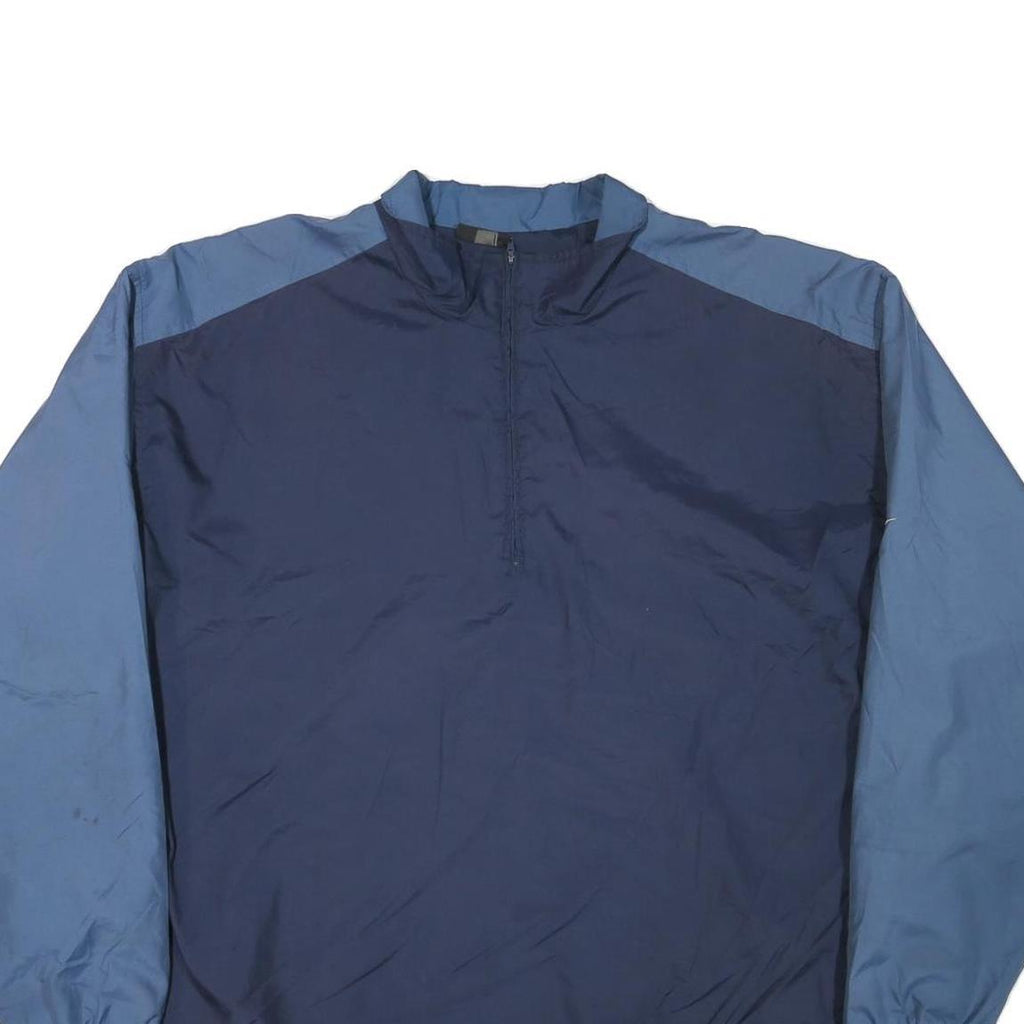 NIKE Mens Blue & Navy Sports Zip Jacket XL Polyester Blend Plain Lightweight