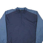 NIKE Mens Blue & Navy Sports Zip Jacket XL Polyester Blend Plain Lightweight