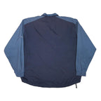 NIKE Mens Blue & Navy Sports Zip Jacket XL Polyester Blend Plain Lightweight