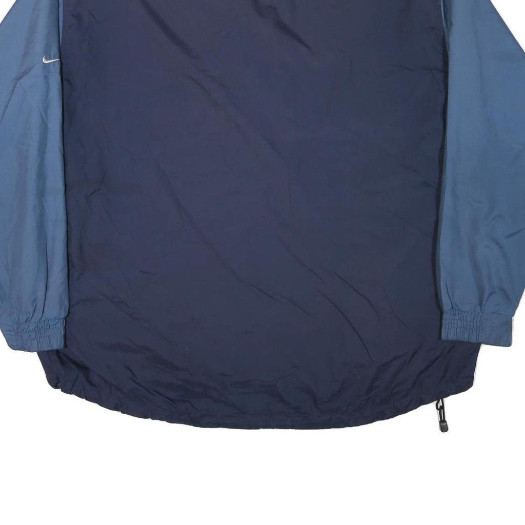 NIKE Mens Blue & Navy Sports Zip Jacket XL Polyester Blend Plain Lightweight