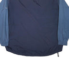 NIKE Mens Blue & Navy Sports Zip Jacket XL Polyester Blend Plain Lightweight