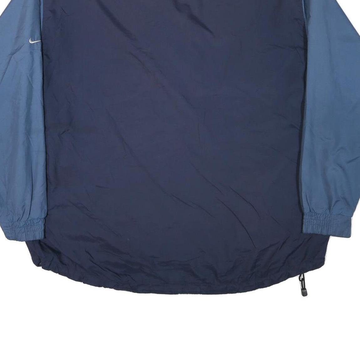 NIKE Mens Blue & Navy Sports Zip Jacket XL Polyester Blend Plain Lightweight