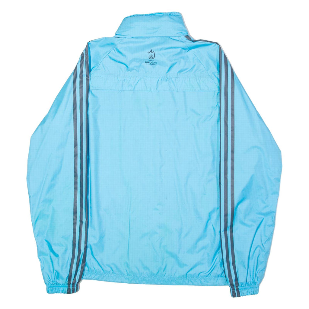 ADIDAS UEFA Euro 2008 Mens Rain Coat Blue Hooded S