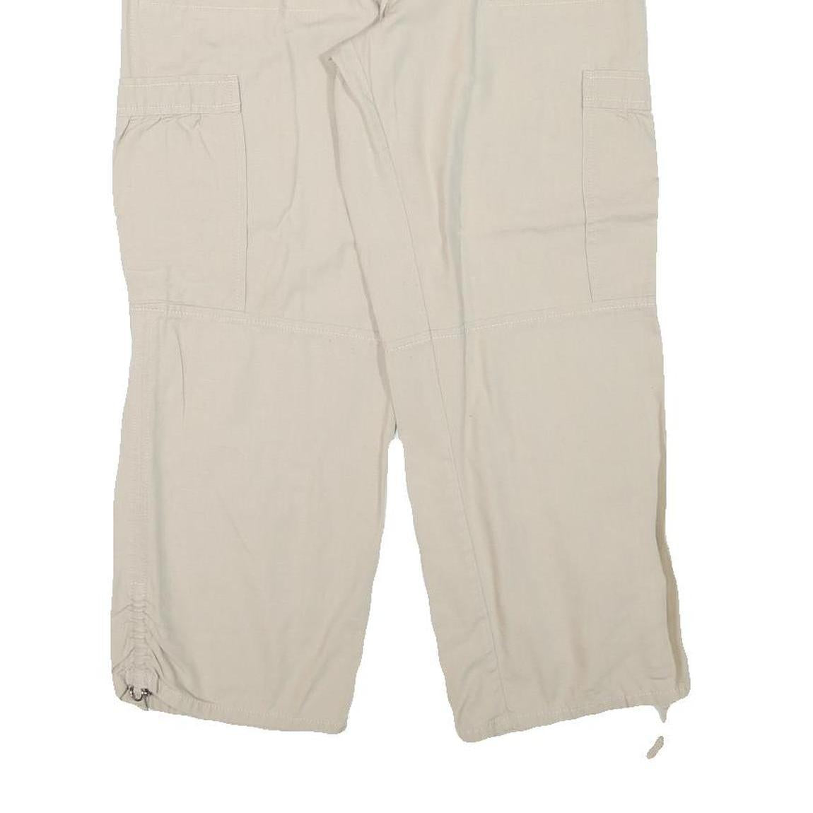 LOFT Womens Shorts Beige Casual Cargo L W31 Cotton Blend Comfortable Pockets