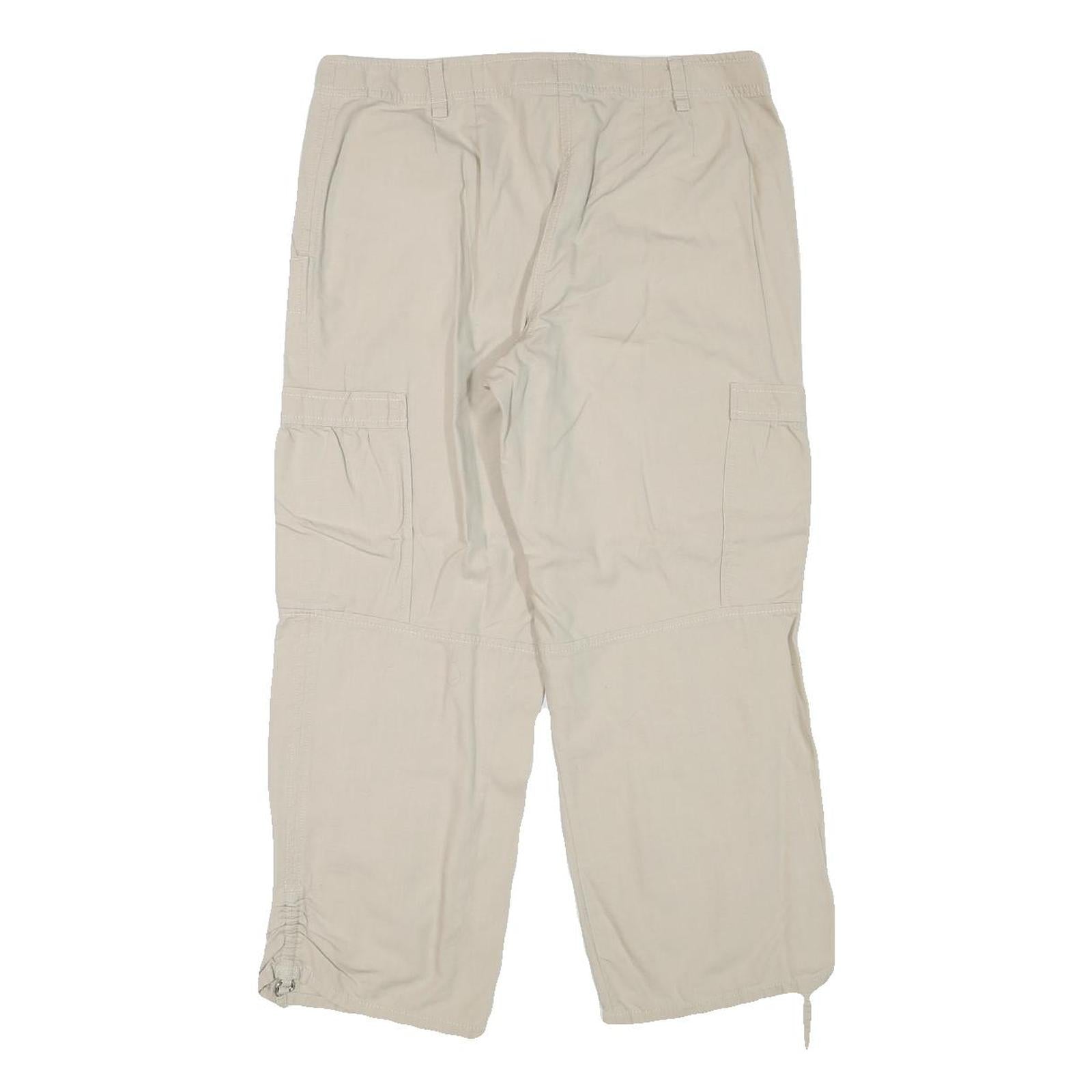 LOFT Womens Shorts Beige Casual Cargo L W31 Cotton Blend Comfortable Pockets