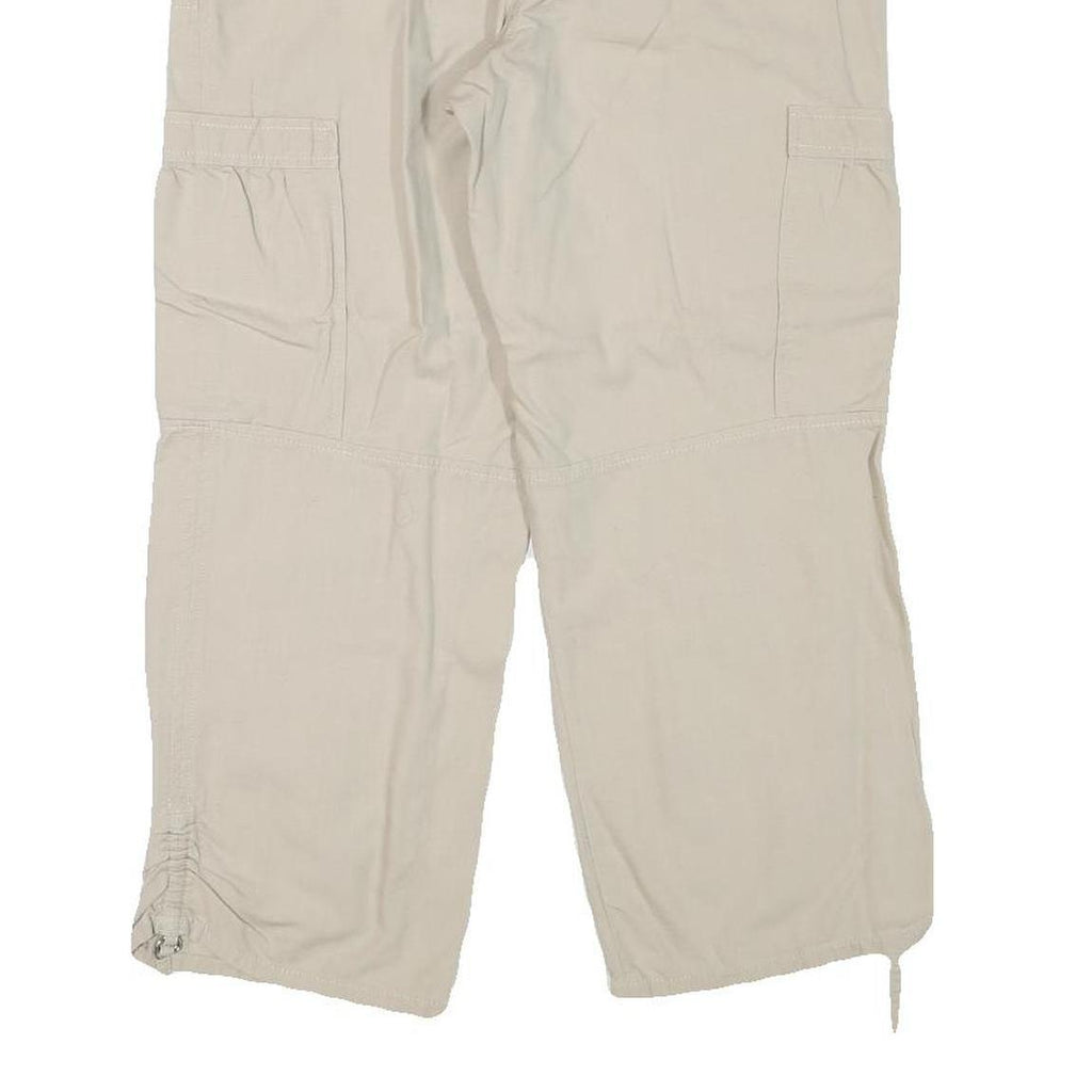 LOFT Womens Shorts Beige Casual Cargo L W31 Cotton Blend Comfortable Pockets