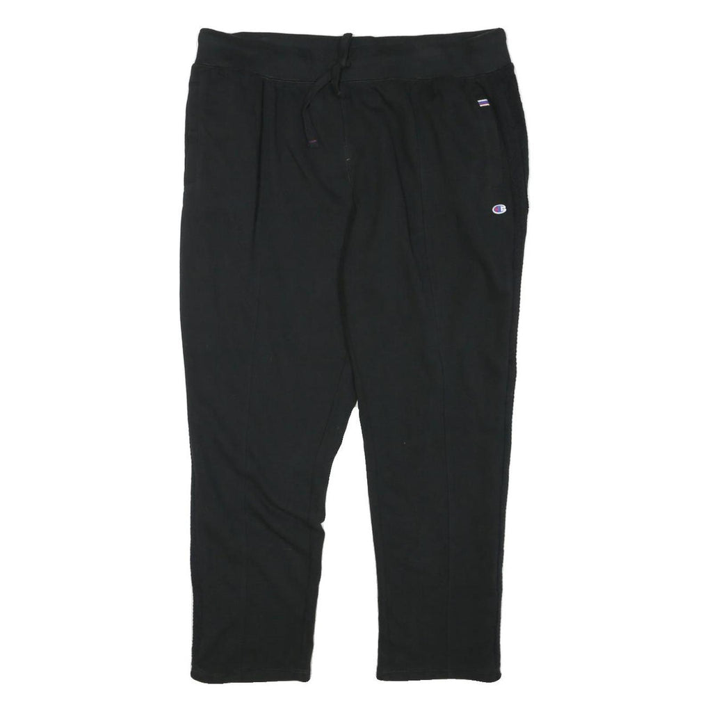 CHAMPION Womens Joggers Black XL W36 L26 Slim Tapered Cotton Blend Sportswear