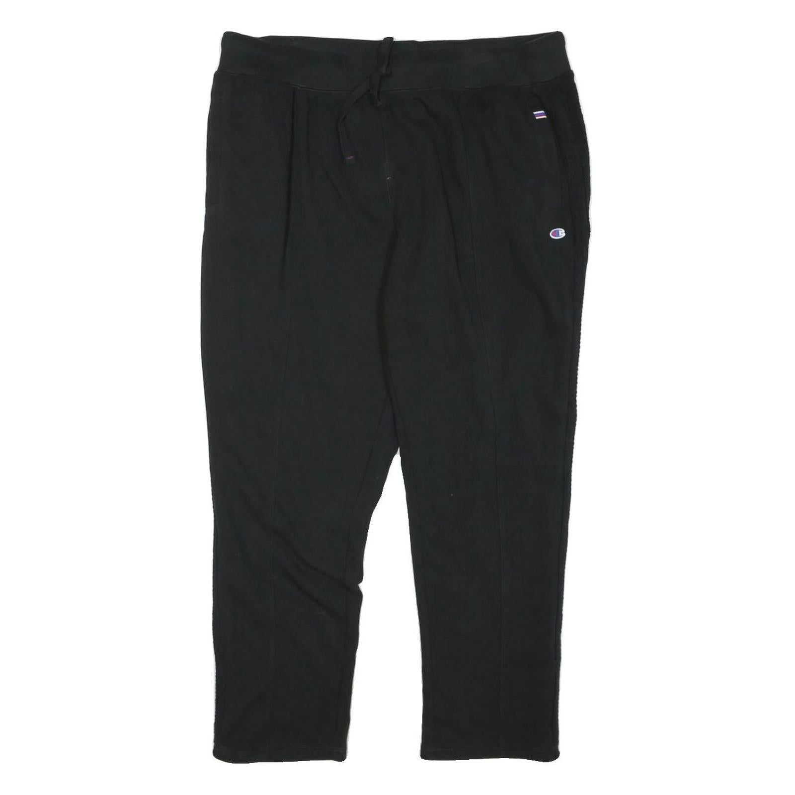 CHAMPION Womens Joggers Black XL W36 L26 Slim Tapered Cotton Blend Sportswear