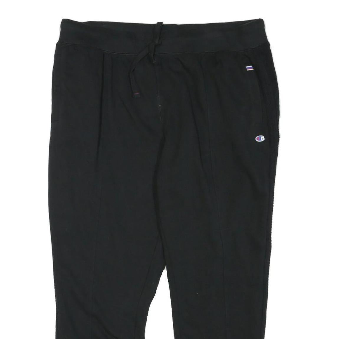 CHAMPION Womens Joggers Black XL W36 L26 Slim Tapered Cotton Blend Sportswear