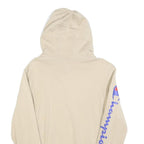 CHAMPION Mens Beige Hoodie XS Champion Logo Pullover Casual Comfort Cotton Blend