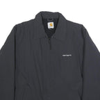 CARHARTT Mens Black Synthetic Zip Jacket L Casual Workwear Outerwear