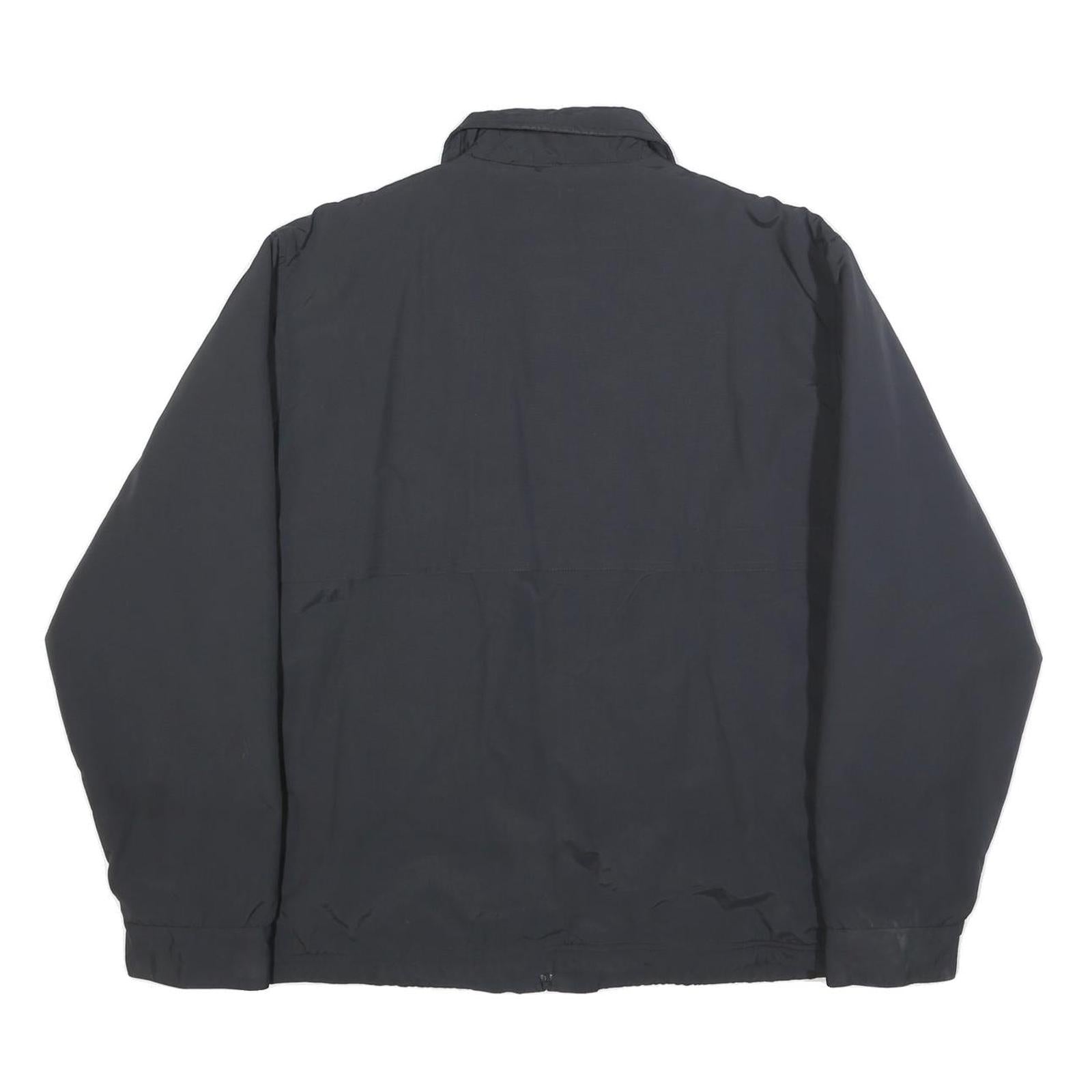 CARHARTT Mens Black Synthetic Zip Jacket L Casual Workwear Outerwear