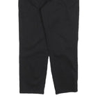 CALVIN KLEIN Womens Black Slim Denim Cotton Blend Trousers W32 L27 Stylish Zip