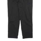 CALVIN KLEIN Womens Black Slim Denim Cotton Blend Trousers W32 L27 Stylish Zip