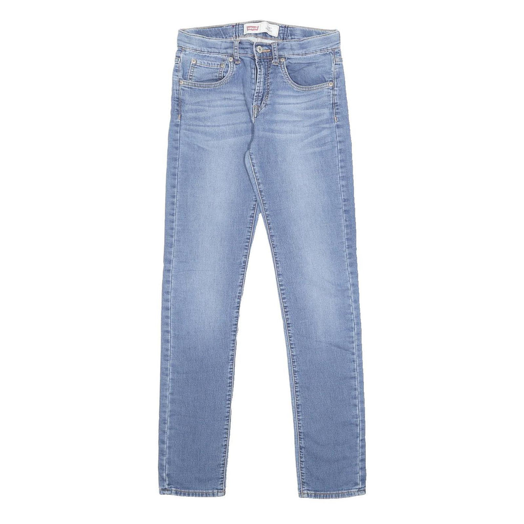 LEVI'S 510 Boys Slim Jeans Blue Denim W28 L31 Classic Cotton Blend Zip