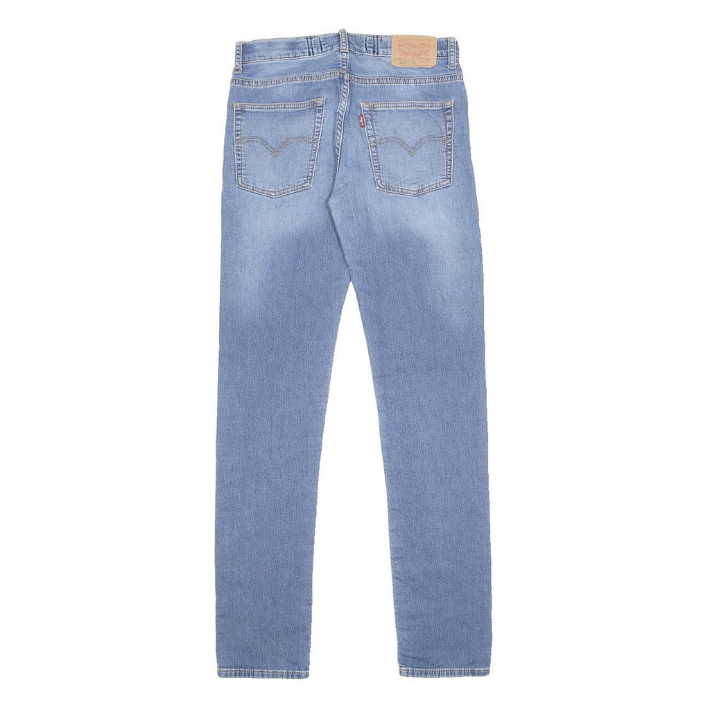 LEVI'S 510 Boys Slim Jeans Blue Denim W28 L31 Classic Cotton Blend Zip