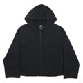 NIKE Womens Black Pullover Hoodie M Zip Sweatshirt Casual Sportswear