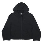 NIKE Womens Black Pullover Hoodie M Zip Sweatshirt Casual Sportswear