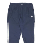 ADIDAS Mens Joggers Navy Blue & White Slim Tapered L W34 L29 Sportswear Track