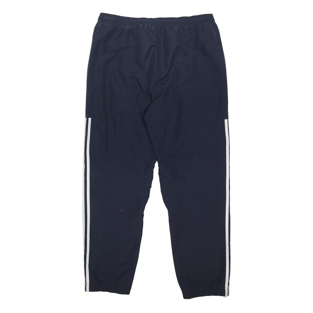 ADIDAS Mens Joggers Navy Blue & White Slim Tapered L W34 L29 Sportswear Track