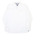 HILFIGER DENIM Mens White XL Cotton Shirt Long Sleeve Button Down Classic Fit