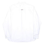 HILFIGER DENIM Mens White XL Cotton Shirt Long Sleeve Button Down Classic Fit