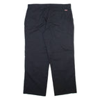 DICKIES Mens Trousers Black Relaxed Straight W38 L30