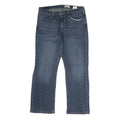 WRANGLER Mens Jeans Blue Regular Straight Denim Medium W36 L30 Classic Zip
