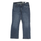 WRANGLER Mens Jeans Blue Regular Straight Denim Medium W36 L30 Classic Zip