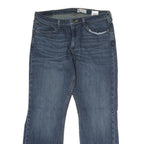 WRANGLER Mens Jeans Blue Regular Straight Denim Medium W36 L30 Classic Zip