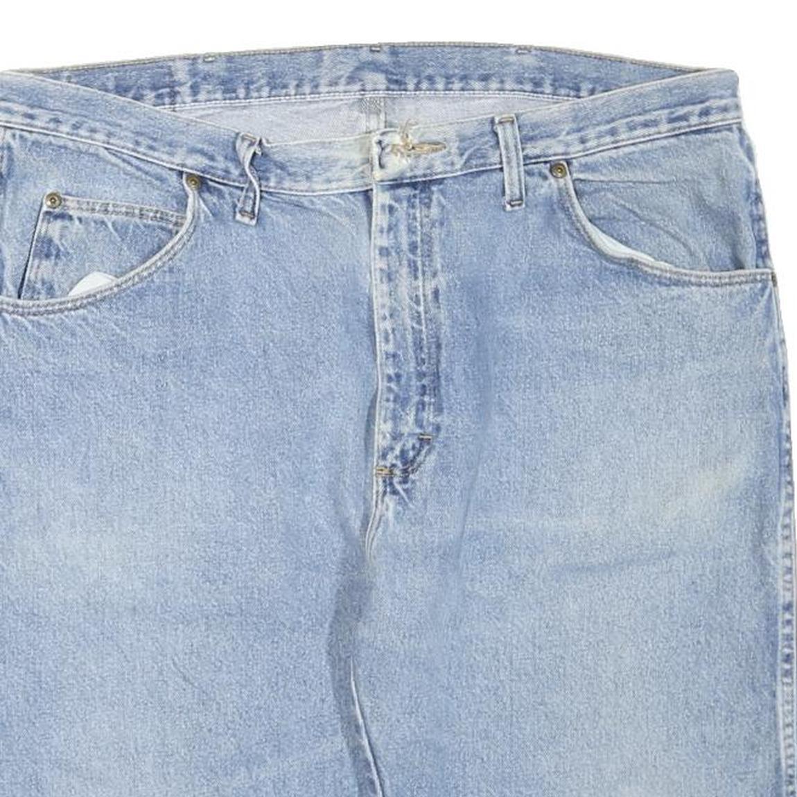 WRANGLER Womens Denim Casual Blue Shorts Size L W38 Relaxed Fit Premium Style