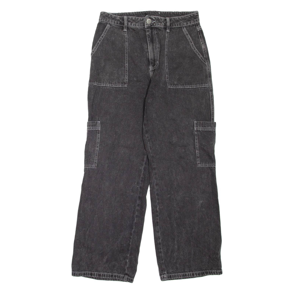 RSQ Carpenter Womens Jeans Black Loose Straight W30 L28