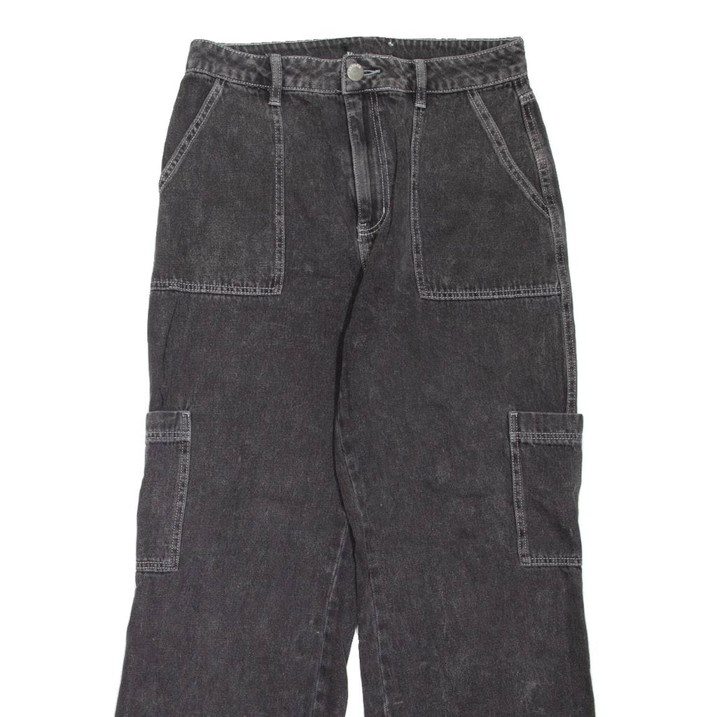 RSQ Carpenter Womens Jeans Black Loose Straight W30 L28