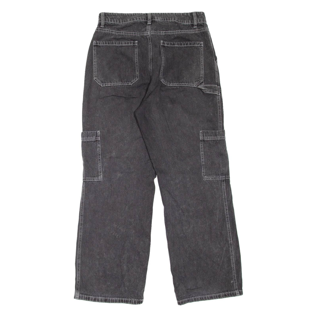 RSQ Carpenter Womens Jeans Black Loose Straight W30 L28
