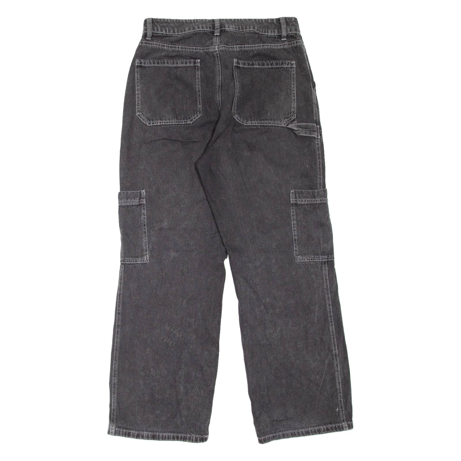 RSQ Carpenter Womens Jeans Black Loose Straight W30 L28