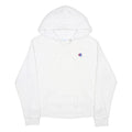CHAMPION REVERSE WEAVE Womens White Pullover Hoodie S Cotton Blend Casual