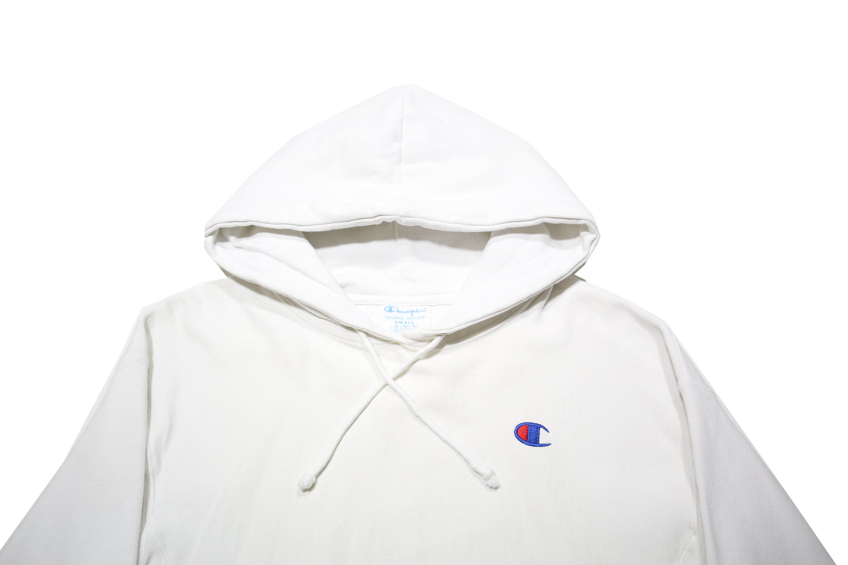 CHAMPION REVERSE WEAVE Womens White Pullover Hoodie S Cotton Blend Casual