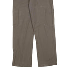 SWITCHER Mens Cotton Blend Regular Cargo Trousers Brown W30 L30 Casual Everyday