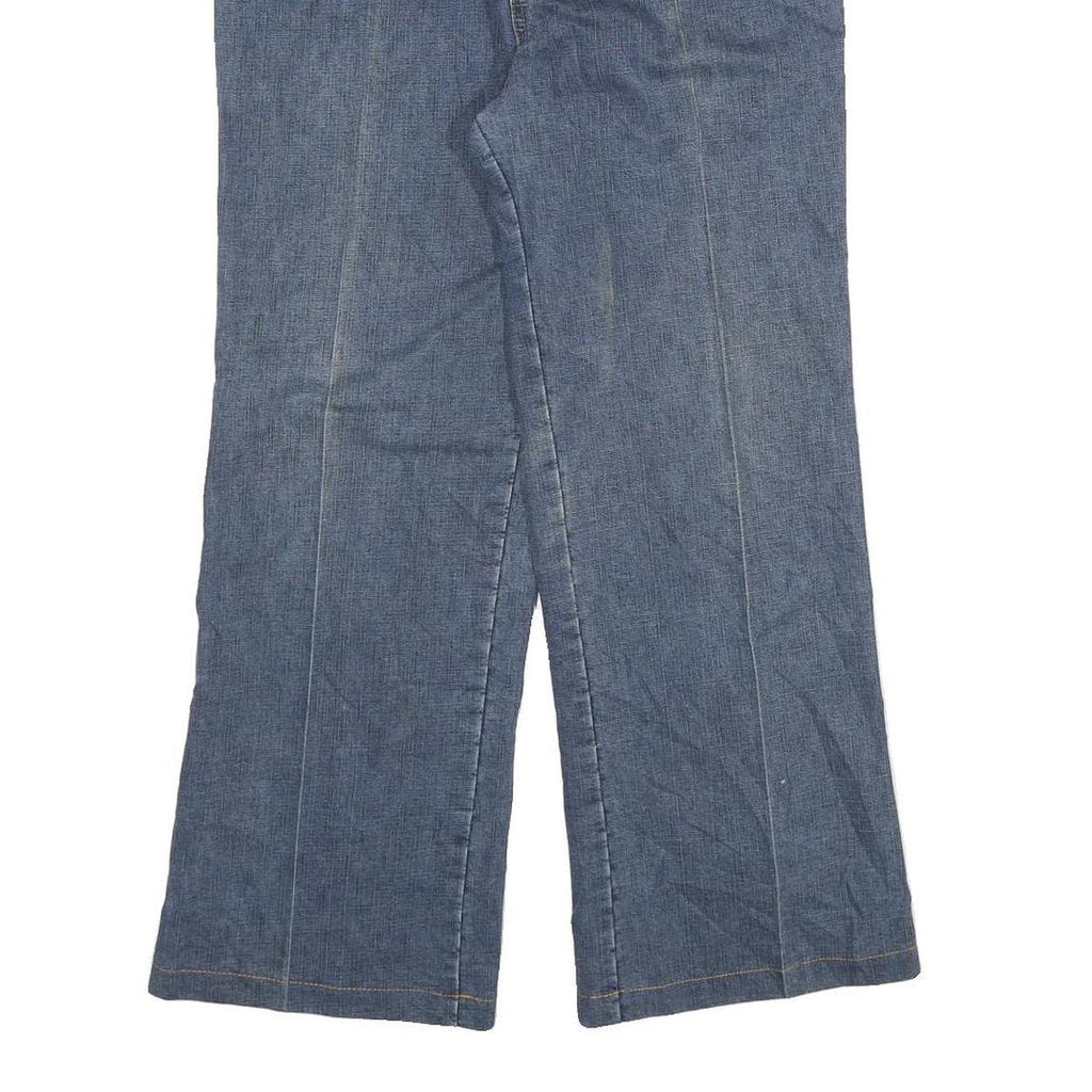 AOSIGE Mens Jeans Blue Regular Bootcut Denim Medium W30 L27 Zip Cotton Blend