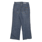 AOSIGE Mens Jeans Blue Regular Bootcut Denim Medium W30 L27 Zip Cotton Blend