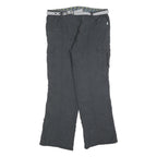 TCM Womens Black Polyester Blend Regular Straight Trousers W36 L32 Casual Belted