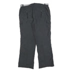 TCM Womens Black Polyester Blend Regular Straight Trousers W36 L32 Casual Belted