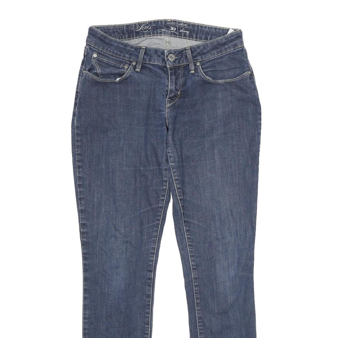 LEVI'S Bold Curve Skinny Womens Jeans Blue Slim Skinny Denim Medium W30 L32