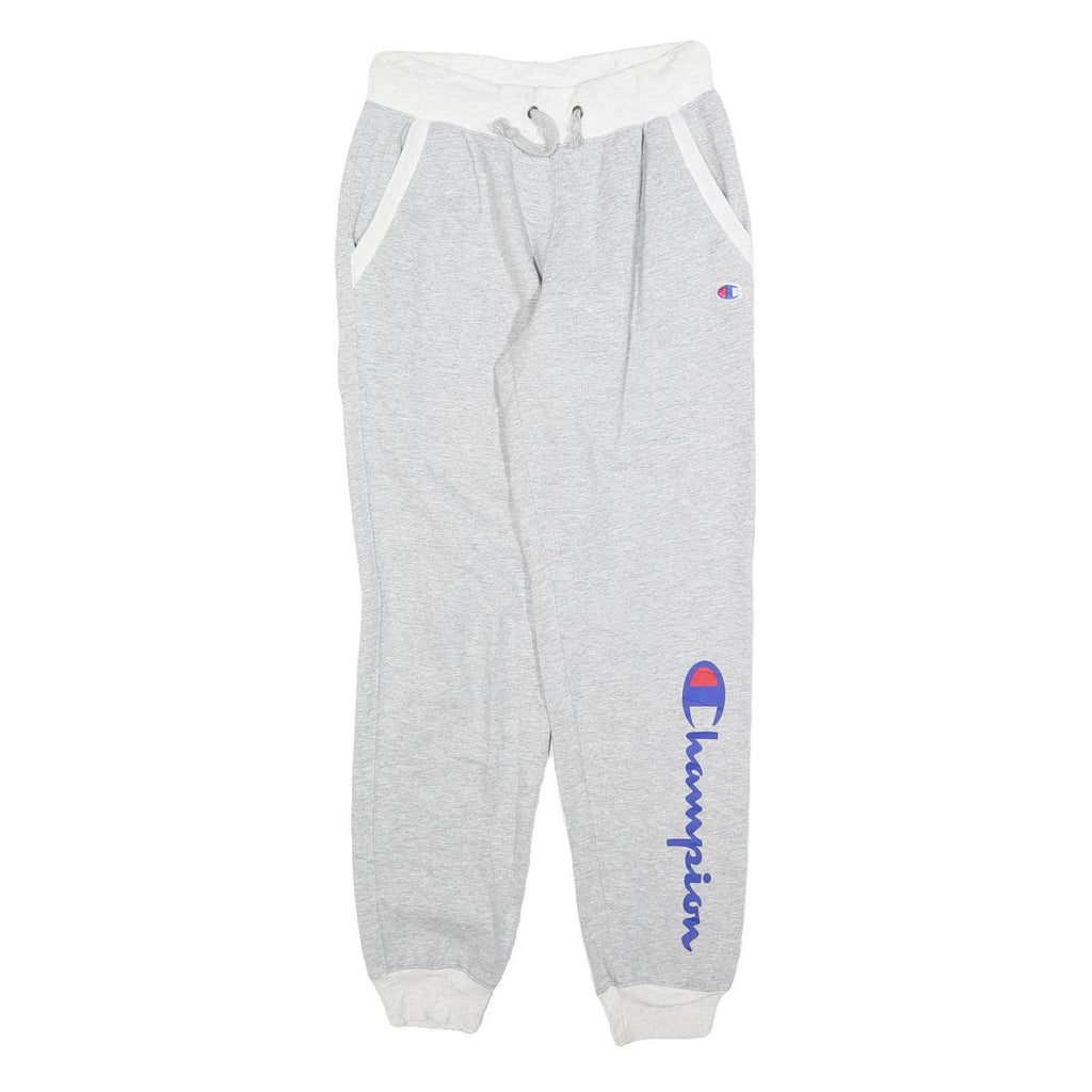CHAMPION Womens Joggers Grey & White XS W25 L28 Cotton Blend Comfortable Fit