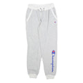 CHAMPION Womens Joggers Grey & White XS W25 L28 Cotton Blend Comfortable Fit