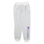 CHAMPION Womens Joggers Grey & White XS W25 L28 Cotton Blend Comfortable Fit