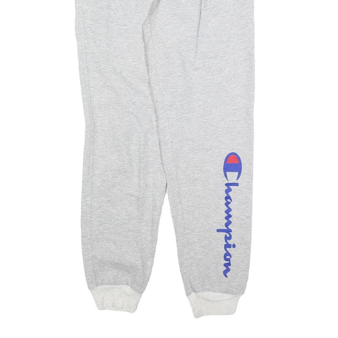 CHAMPION Womens Joggers Grey & White XS W25 L28 Cotton Blend Comfortable Fit