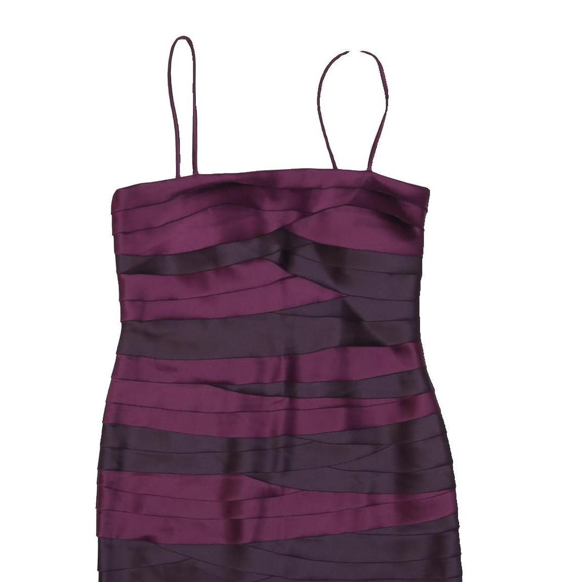 PHASE EIGHT Womens Purple & Plum Stripe Spaghetti Strap Bodycon Polyester Blend